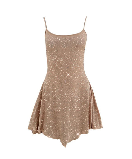 Dazzling Starlight Asymmetrical Cami Mini Dress – Your Go-To for Fall Parties & NYE