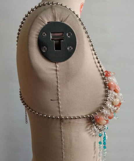 Mermaid Oasis Beaded Halter Top - Luxe Resort, Festival & NYE Glam