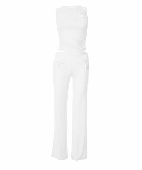 Bubblegum Dream Sweetheart Ruched Two-Piece Set - Chic Y2K Fall Lounge & Street Style