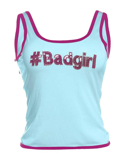 Sassy Sparkle: #Badgirl Sequin Tank Top – Your Go-To for Fall Fun & Halloween
