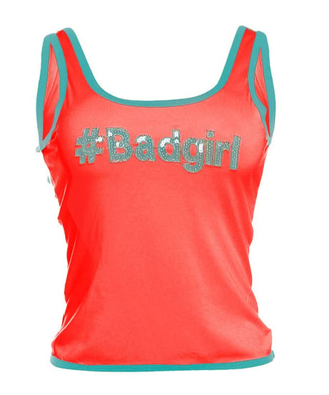 Sassy Sparkle: #Badgirl Sequin Tank Top – Your Go-To for Fall Fun & Halloween