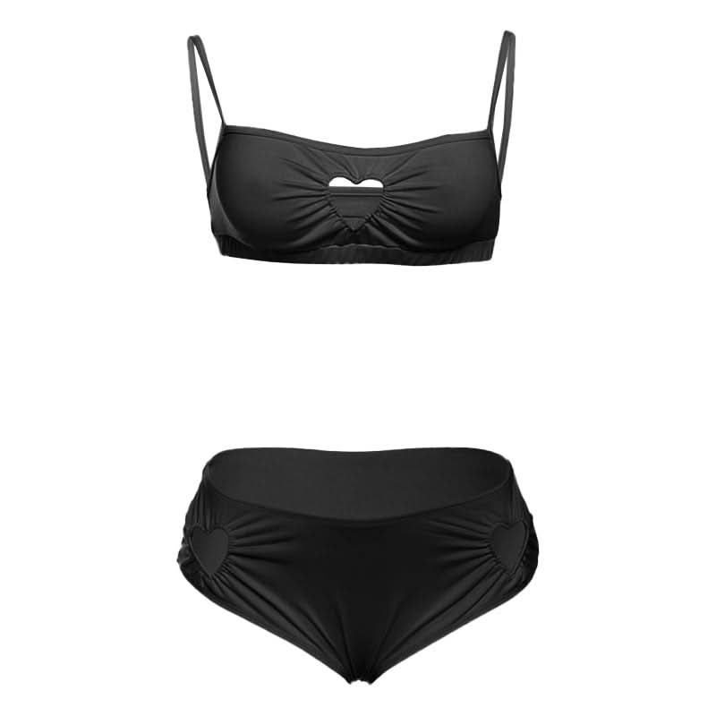 Sweetheart Pink Ruched Cami & High-Waist Panty Set - Cozy Fall Loungewear