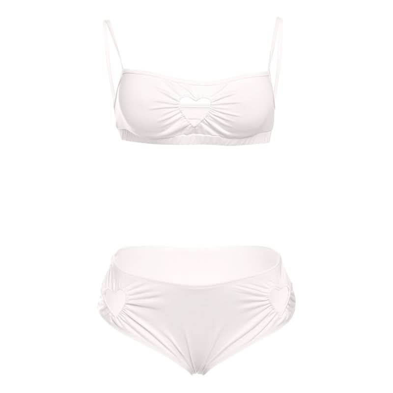 Sweetheart Pink Ruched Cami & High-Waist Panty Set - Cozy Fall Loungewear