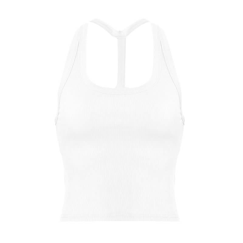 Elevated Everyday: Women's Black Ribbed Racerback Tank Top – Your Fall Layering Essential