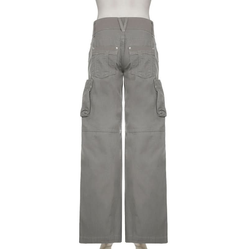 Women's High-Rise Wide-Leg Cargo Pants - Chic Fall Style & Comfort