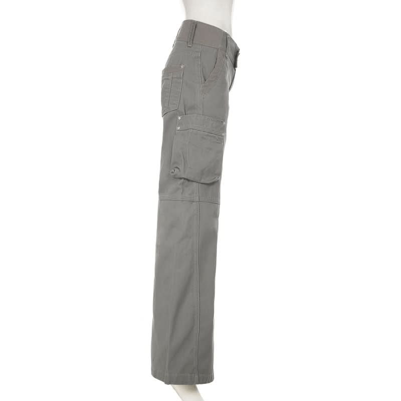 Women's High-Rise Wide-Leg Cargo Pants - Chic Fall Style & Comfort