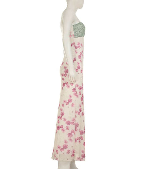 Romantic Floral Lace Maxi Slip Dress - Autumn Bloom & Versatile Chic