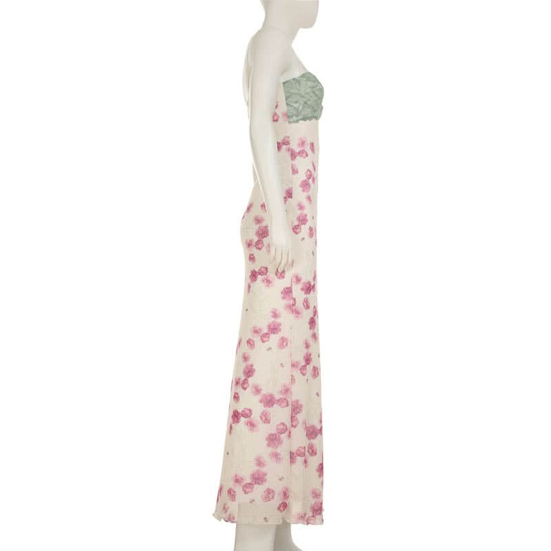 Romantic Floral Lace Maxi Slip Dress - Autumn Bloom & Versatile Chic