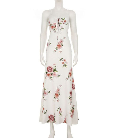 Dreamy Floral Tie-Front Maxi Dress - Your Escape to Sunshine & Effortless Style