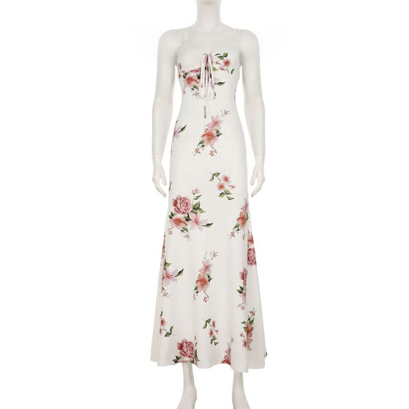 Dreamy Floral Tie-Front Maxi Dress - Your Escape to Sunshine & Effortless Style
