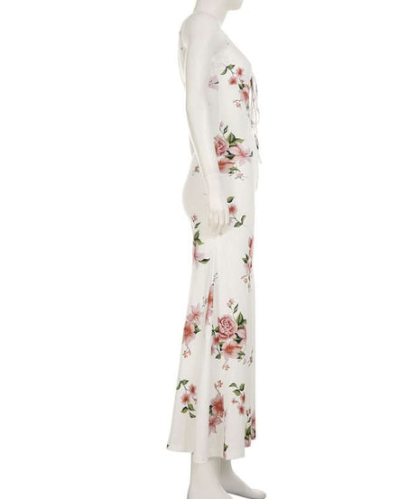 Dreamy Floral Tie-Front Maxi Dress - Your Escape to Sunshine & Effortless Style