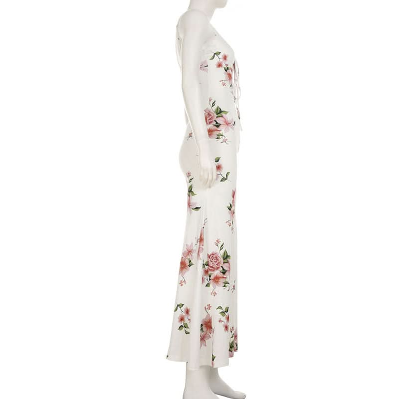 Dreamy Floral Tie-Front Maxi Dress - Your Escape to Sunshine & Effortless Style