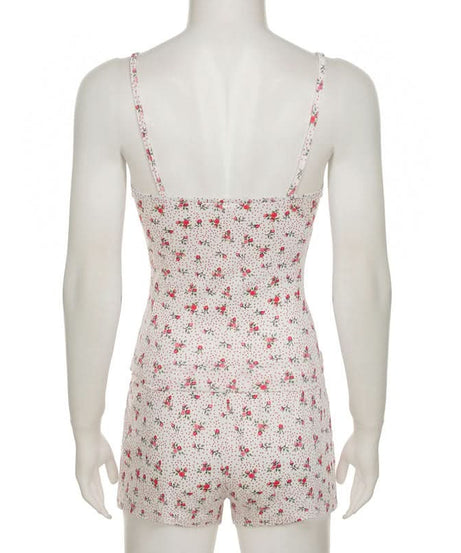 Blush Blooms Cami & Shorts Lounge Set - Sweet & Cozy Fall Comfort