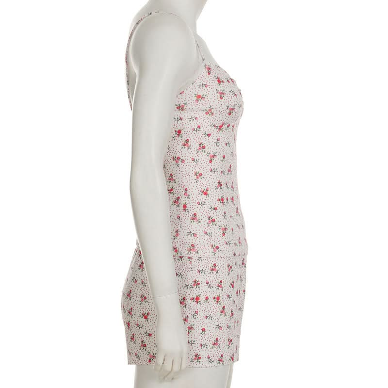 Blush Blooms Cami & Shorts Lounge Set - Sweet & Cozy Fall Comfort