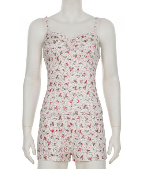 Blush Blooms Cami & Shorts Lounge Set - Sweet & Cozy Fall Comfort