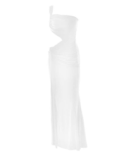 Black One-Shoulder Cut-Out Maxi Dress: Your Daring Fall & Holiday Party Statement