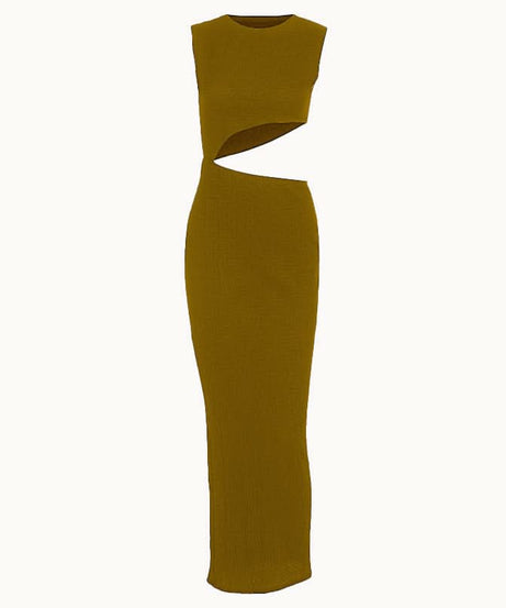Sultry Black Ribbed Cut-Out Maxi Dress – Your Go-To for Fall Nights & Holiday Events