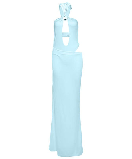 The "It" Girl Halter Cutout Maxi Dress - Chic & Daring for Fall Getaways & Holiday Events