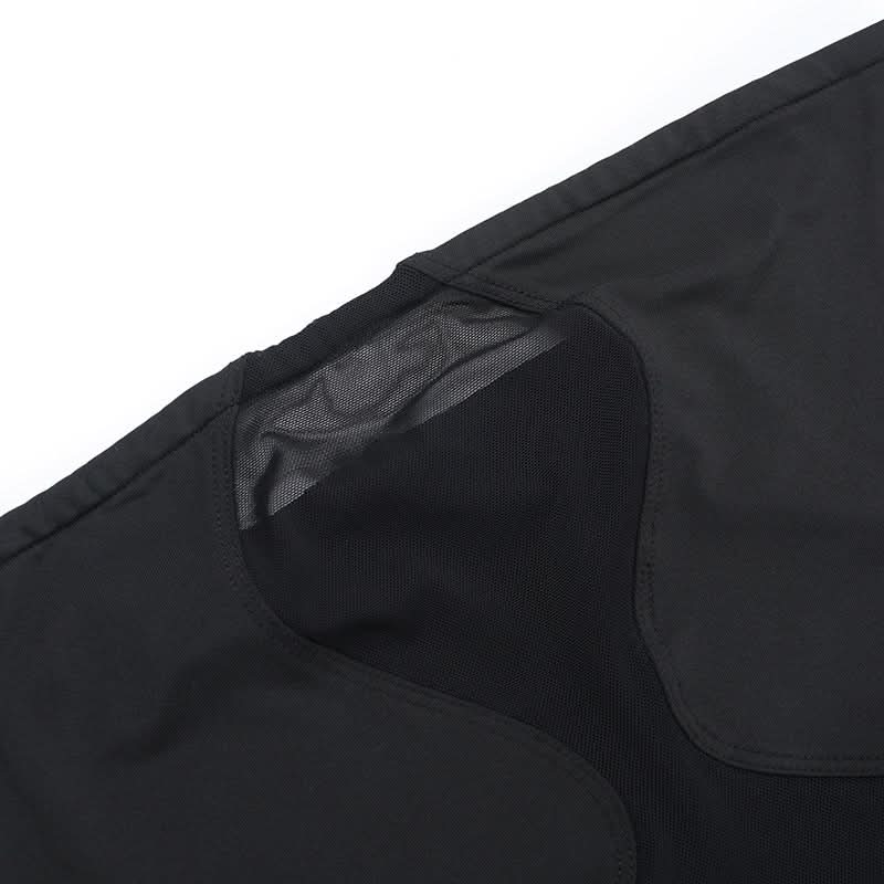 Alluring Black Mesh Cutout Maxi Dress - Strapless Ruched Ruffle for Fall & Holiday Parties