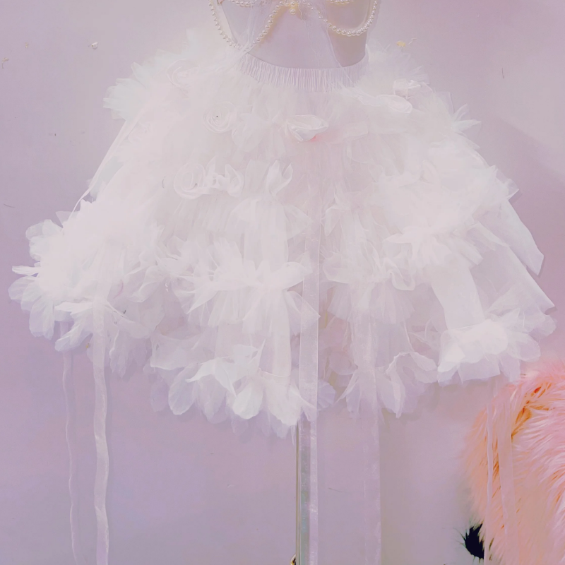 Enchanted Pearl & Ruffle Bralette Top – Whimsical Coquette Chic for Your Halloween & Holiday Glam