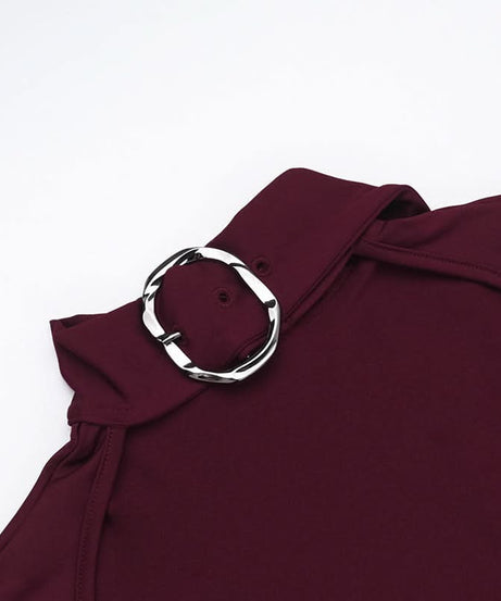 Siren Song Black Choker Mini Dress: Dramatic Slit Sleeves & Chic Cut-Out for Fall Nights & Holiday Parties