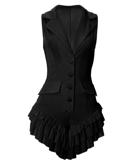 Butter Yellow Tailored Ruffle Romper - Your Chic Fall Statement Playsuit