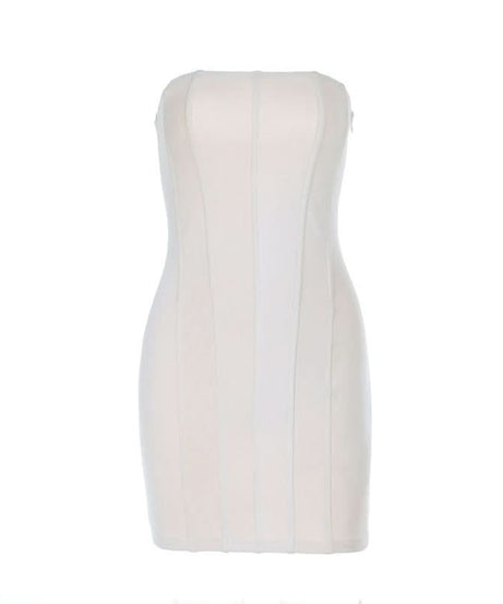 Sleek & Chic White Strapless Bodycon Mini Dress - Your Fall Party & Holiday Essential