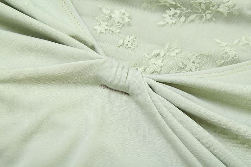 Glamorous Sage Green Off-Shoulder Maxi Dress with Lace Cutout - Fall & Holiday Event Ready