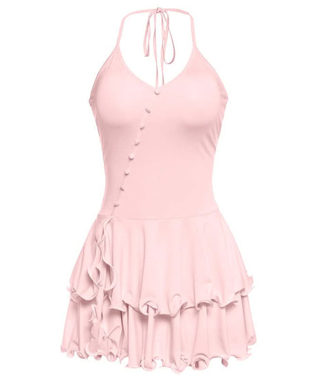 Flirty Sky Blue Ruffle Halter Mini Dress - Your Must-Have for Sunny Getaways & Resort Chic