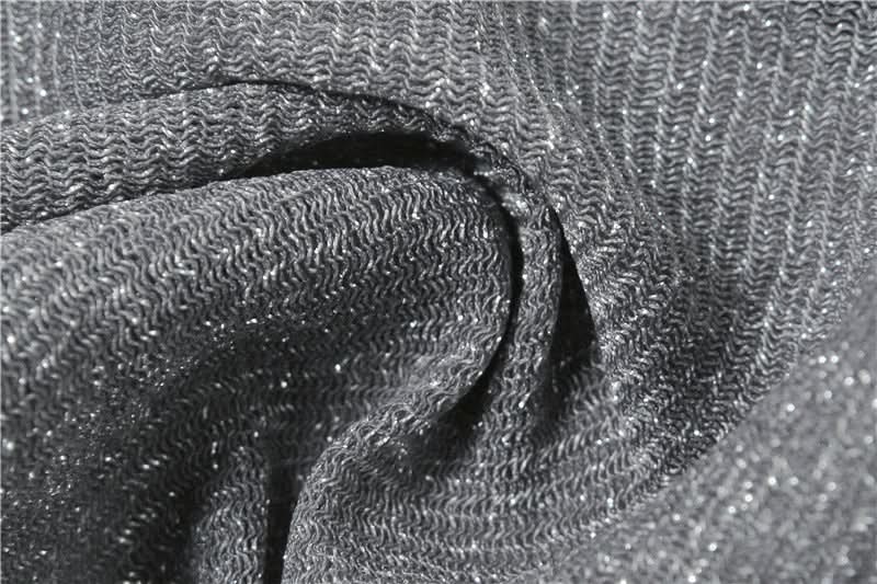 Dazzling Silver Shimmer Halter Plunge Top – Your Fall & Holiday Party Statement