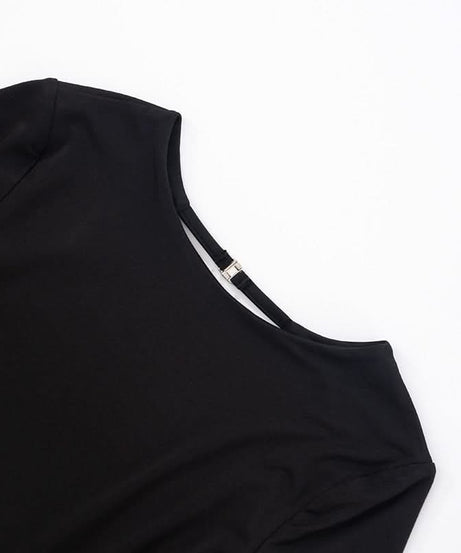 Sultry Chic Black Tie-Back Long Sleeve Crop Top – Your Go-To for Fall Nights & Holiday Glam