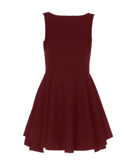 The Essential LBD: Chic Backless Skater Mini Dress for Fall Parties & Date Nights