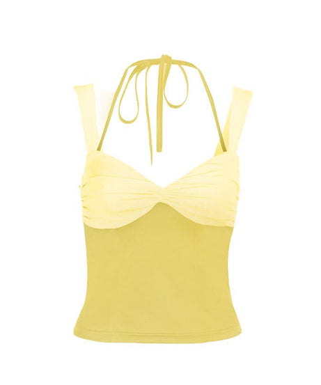 Fall Rendezvous: Berry & Blush Ruched Halter Cami Top | Sweetheart Neckline