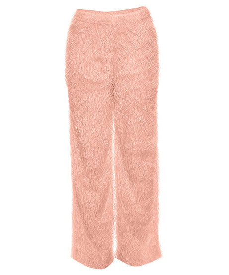Ultra-Plush Fluffy Straight Leg Pants - Your Cozy Chic Fall & Winter Essential