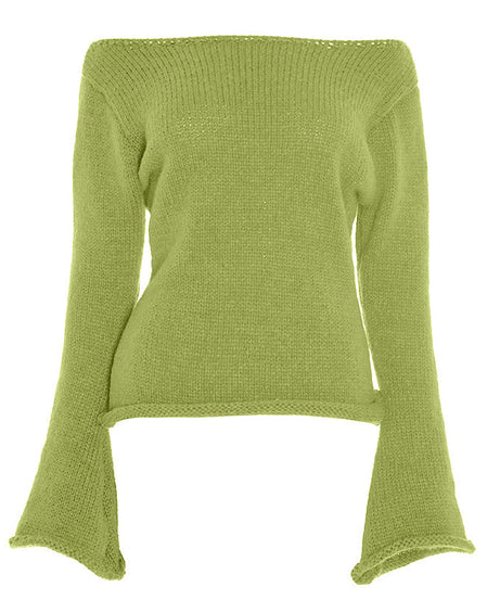 Chic Burgundy Off-Shoulder Bell Sleeve Knit Top | Effortless Fall Style