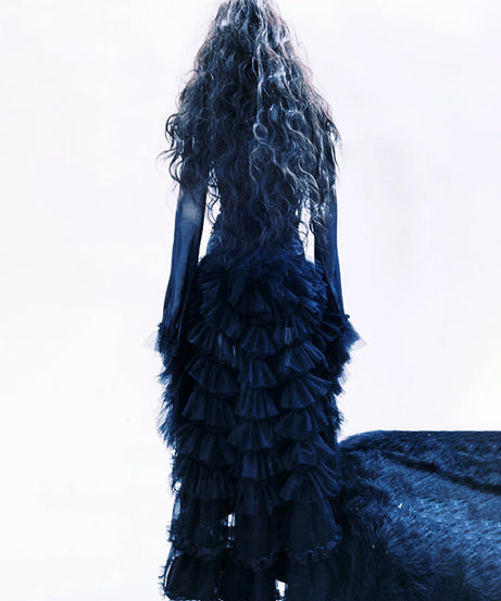 Gothic Skeleton Mesh Off-Shoulder Top | Halloween Party & Fall Edgy Fashion