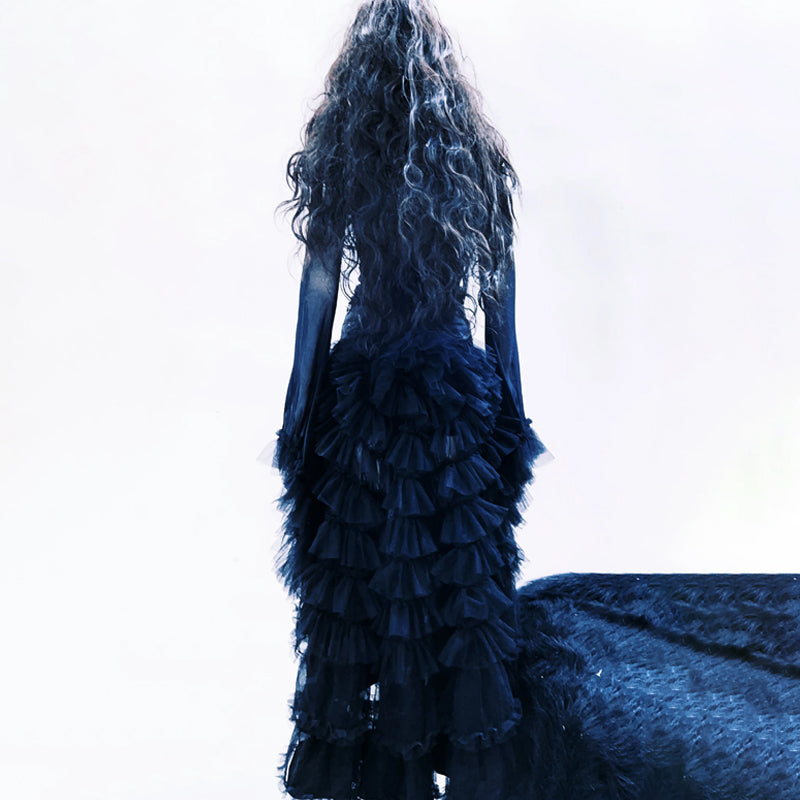 Gothic Skeleton Mesh Off-Shoulder Top | Halloween Party & Fall Edgy Fashion