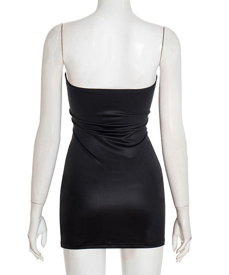 American Babe's Spooky Chic Jack-O'-Lantern Tube Mini Dress - Halloween Party Ready Bodycon