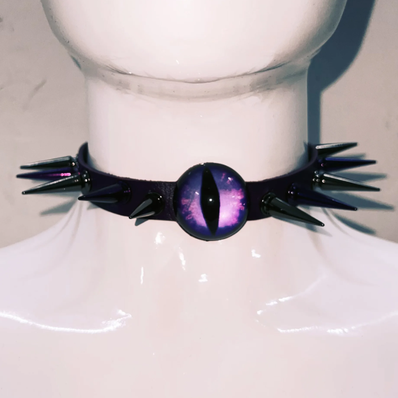 Purple Reign Spiked Gothic Pentagram Bustier Top | Halloween, Festival & Rave Ready