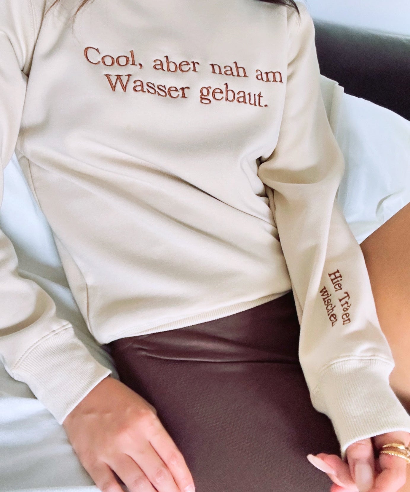 Authentically Cool: "Cool But Emotional" Cozy Crewneck Sweatshirt | Fall & Holiday Comfort