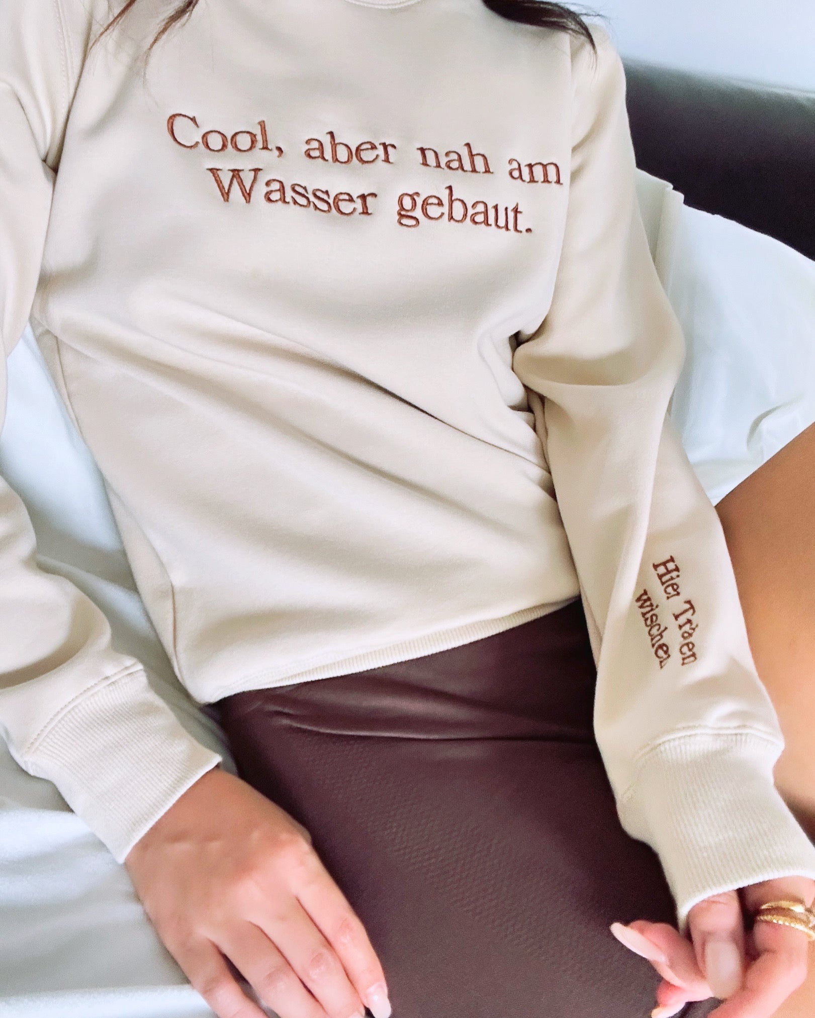 Authentically Cool: "Cool But Emotional" Cozy Crewneck Sweatshirt | Fall & Holiday Comfort
