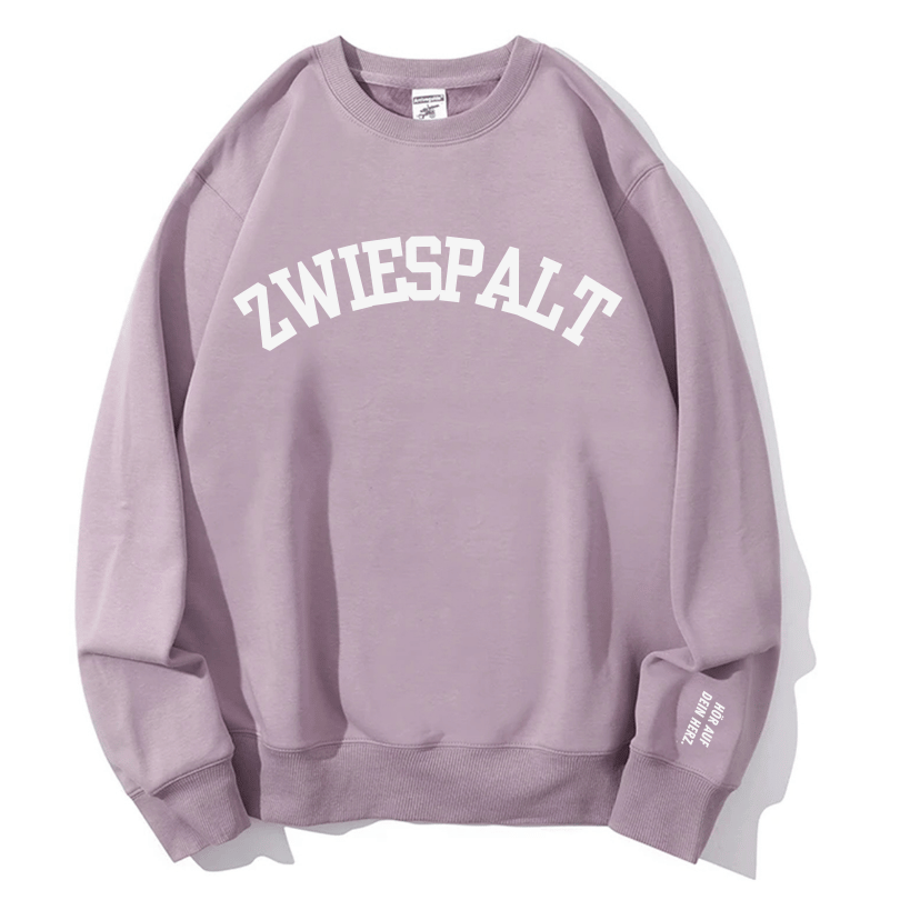 Zwiespalt "Listen to Your Heart" Cozy Crewneck Sweatshirt | Fall & Holiday Comfort for Women