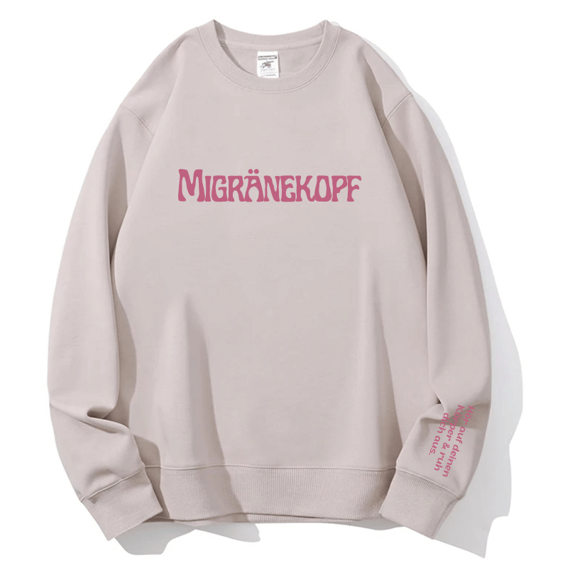 Cozy Migraine Awareness Sweatshirt for Women - 'Listen to Your Body' Self-Care Crewneck