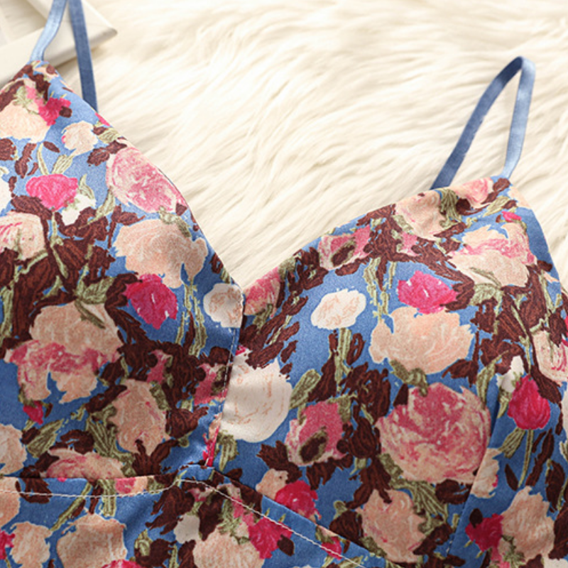 Tropical Escape Floral Smocked Padded Cami Top - Your Fall Getaway Essential