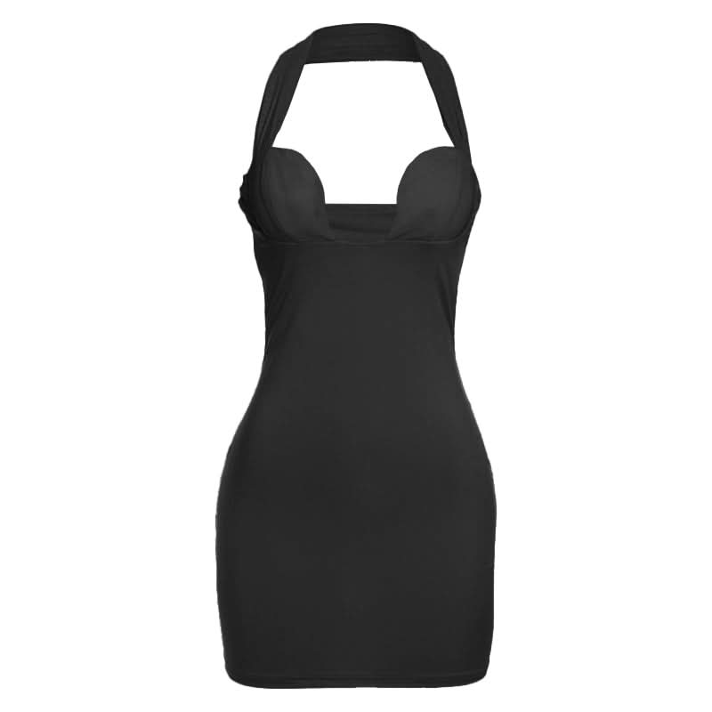 Irresistible Lavender Halter Backless Mini Dress - Your Fall Party & Night Out Essential