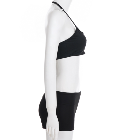 RAPWRITER Halter Crop Top & CIBBAR Shorts Set - Chic American Women's Fall Athleisure