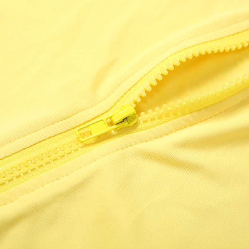 Sunny Yellow Long-Sleeve Zip-Up Rash Guard & Tie-Side Shorts Set - Your Ultimate Tropical Escape Swim & Activewear
