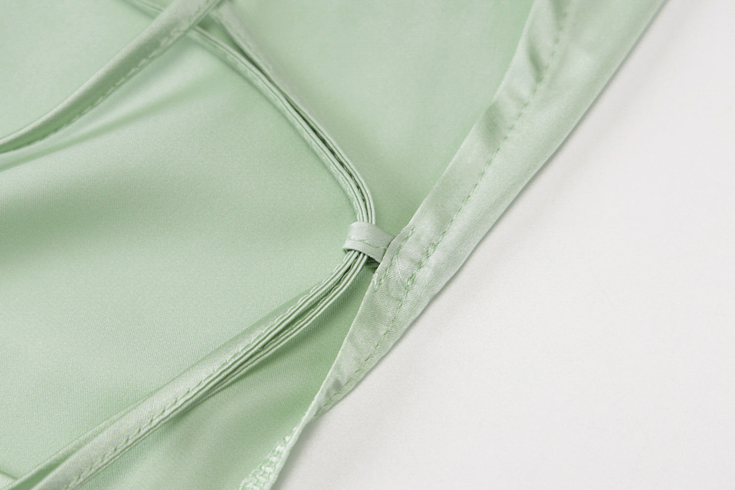 Chic Sage Green Satin Cowl Neck Backless Mini Dress - Ruched for Fall & Holiday Parties