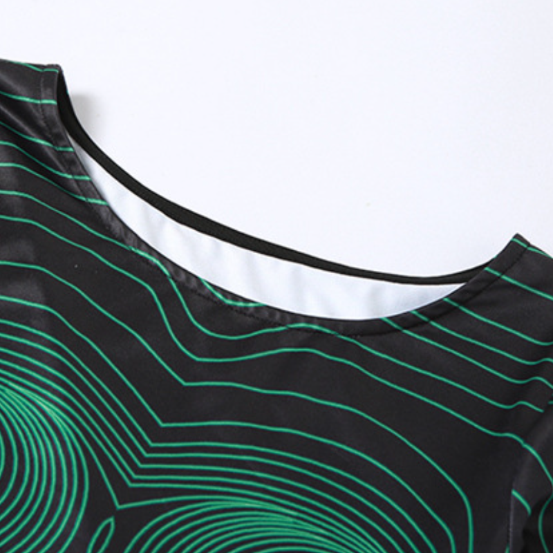 Sculpted Illusion Long Sleeve Maxi Dress - Futuristic Contour Bodycon for Fall