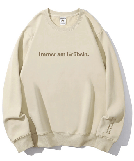 Mindful Overthinker Cozy Pink Sweatshirt | Empowering "Thoughts Are Not Facts" Crewneck for Fall